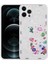 Apple iPhone 13 Pro Max - Uyumlu Desenli Sert Silikon Mumila Kapak-White Cat 1