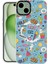 Buff iPhone 15 Plus Magkit Desenli Kılıf Blue Junior 3