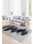 Dijital Baskılı Kaymaz Yıkanabilir Modern Desen Yolluk Mutfak Salon Halısı, N-Modern-08-Gri, 1