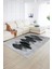 Dijital Baskılı Kaymaz Yıkanabilir Modern Desen Yolluk Mutfak Salon Halısı, N-Modern-08-Gri, 2