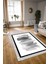 Dijital Baskılı Kaymaz Yıkanabilir Modern Desen Yolluk Mutfak Salon Halısı, N-Modern-22-Gri, 3