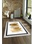 Dijital Baskılı Kaymaz Yıkanabilir Modern Desen Yolluk Mutfak Salon Halısı, N-Modern-22-Kahve, 4