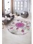 Dijital Kaymaz Yıkanabilir Modern Desen Oval Yolluk Mutfak Salon Halısı, N-O-Modern-45-Mor, 5