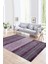 Dijital Baskılı Kaymaz Yıkanabilir Modern Desen Yolluk Mutfak Salon Halısı, N-Modern-83-Mor, 1