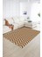 Dijital Baskılı Kaymaz Yıkanabilir Modern Desen Yolluk Mutfak Salon Halısı, N-MODERN-102-KAHVE, 2