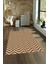 Dijital Baskılı Kaymaz Yıkanabilir Modern Desen Yolluk Mutfak Salon Halısı, N-MODERN-102-KAHVE, 4