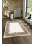 Dijital Baskılı Kaymaz Yıkanabilir Modern Desen Yolluk Mutfak Salon Halısı, N-Modern-48-Kahve, 4
