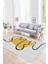Dijital Baskılı Kaymaz Yıkanabilir Modern Desen Yolluk Mutfak Salon Halısı, N-Modern-61-Sarı, 1