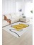 Dijital Baskılı Kaymaz Yıkanabilir Modern Desen Yolluk Mutfak Salon Halısı, N-Modern-61-Sarı, 2