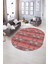 Dijital Kaymaz Yıkanabilir Modern Desen Oval Yolluk Mutfak Salon Halısı, N-O-Modern-19-Pembe, 5