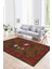 Dijital Baskılı Kaymaz Yıkanabilir Modern Desen Yolluk Mutfak Salon Halısı, N-Modern-21-Kahve, 1