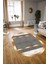 Dijital Kaymaz Yıkanabilir Modern Desen Oval Yolluk Mutfak Salon Halısı, N-O-Modern-10-Krem, 3