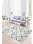 Dijital Baskılı Kaymaz Yıkanabilir Modern Desen Yolluk Mutfak Salon Halısı, N-Modern-57-Gri, 1