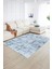 Dijital Baskılı Kaymaz Yıkanabilir Modern Desen Yolluk Mutfak Salon Halısı, N-Modern-89-Mavi, 2