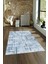Dijital Baskılı Kaymaz Yıkanabilir Modern Desen Yolluk Mutfak Salon Halısı, N-Modern-89-Mavi, 4