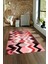 Dijital Baskılı Kaymaz Yıkanabilir Modern Desen Yolluk Mutfak Salon Halısı, N-Modern-24-Kırmızı, 4