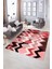 Dijital Baskılı Kaymaz Yıkanabilir Modern Desen Yolluk Mutfak Salon Halısı, N-Modern-24-Kırmızı, 5