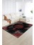 Dijital Baskılı Kaymaz Yıkanabilir Modern Desen Yolluk Mutfak Salon Halısı, N-Modern-06-Kırmızı, 2