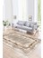 Dijital Baskılı Kaymaz Yıkanabilir Modern Desen Yolluk Mutfak Salon Halısı, N-Modern-37-Kahve, 1