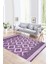 Dijital Baskılı Kaymaz Yıkanabilir Modern Desen Yolluk Mutfak Salon Halısı, N-Modern-69-Mor, 1