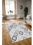 Dijital Baskılı Kaymaz Yıkanabilir Modern Desen Yolluk Mutfak Salon Halısı, N-Modern-66-Gri, 3