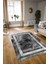 Dijital Baskılı Kaymaz Yıkanabilir Modern Desen Yolluk Mutfak Salon Halısı, N-Modern-46-Gri, 3