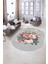 Dijital Kaymaz Yıkanabilir Modern Desen Oval Yolluk Mutfak Salon Halısı, N-O-Modern-35-Gri, 5