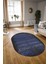 Dijital Kaymaz Yıkanabilir Modern Desen Oval Yolluk Mutfak Salon Halısı, N-O-Modern-28-Mavi, 3