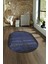 Dijital Kaymaz Yıkanabilir Modern Desen Oval Yolluk Mutfak Salon Halısı, N-O-Modern-28-Mavi, 4