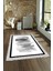 Dijital Baskılı Kaymaz Yıkanabilir Modern Desen Yolluk Mutfak Salon Halısı, N-Modern-22-Gri, 4
