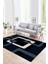 Dijital Baskılı Kaymaz Yıkanabilir Modern Desen Yolluk Mutfak Salon Halısı, N-Modern-40-Lacivert, 1