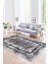 Dijital Baskılı Kaymaz Yıkanabilir Modern Desen Yolluk Mutfak Salon Halısı, N-Modern-37-Gri, 1