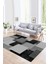 Dijital Baskılı Kaymaz Yıkanabilir Modern Desen Yolluk Mutfak Salon Halısı, N-Modern-47-Gri, 1