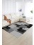 Dijital Baskılı Kaymaz Yıkanabilir Modern Desen Yolluk Mutfak Salon Halısı, N-Modern-47-Gri, 2