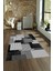 Dijital Baskılı Kaymaz Yıkanabilir Modern Desen Yolluk Mutfak Salon Halısı, N-Modern-47-Gri, 4