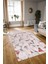 Dijital Baskılı Kaymaz Yıkanabilir Modern Desen Yolluk Mutfak Salon Halısı, N-Modern-82-Pembe, 3