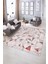 Dijital Baskılı Kaymaz Yıkanabilir Modern Desen Yolluk Mutfak Salon Halısı, N-Modern-82-Pembe, 5