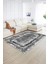Dijital Baskılı Kaymaz Yıkanabilir Modern Desen Yolluk Mutfak Salon Halısı, N-Modern-37-Gri, 2