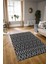 Dijital Baskılı Kaymaz Yıkanabilir Modern Desen Yolluk Mutfak Salon Halısı, N-Modern-84-Antrasit, 3