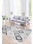 Dijital Baskılı Kaymaz Yıkanabilir Modern Desen Yolluk Mutfak Salon Halısı, N-Modern-66-Gri, 1