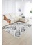 Dijital Baskılı Kaymaz Yıkanabilir Modern Desen Yolluk Mutfak Salon Halısı, N-Modern-66-Gri, 2