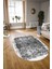 Dijital Kaymaz Yıkanabilir Modern Desen Oval Yolluk Mutfak Salon Halısı, N-O-Modern-04-Beyaz, 3