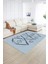 Dijital Baskılı Kaymaz Yıkanabilir Modern Desen Yolluk Mutfak Salon Halısı, N-Modern-59-Mavi, 2