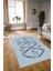 Dijital Baskılı Kaymaz Yıkanabilir Modern Desen Yolluk Mutfak Salon Halısı, N-Modern-59-Mavi, 3