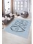 Dijital Baskılı Kaymaz Yıkanabilir Modern Desen Yolluk Mutfak Salon Halısı, N-Modern-59-Mavi, 5
