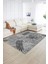 Dijital Baskılı Kaymaz Yıkanabilir Modern Desen Yolluk Mutfak Salon Halısı, N-Modern-95-Gri, 2