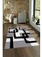 Dijital Baskılı Kaymaz Yıkanabilir Modern Desen Yolluk Mutfak Salon Halısı, N-Modern-40-Beyaz, 4