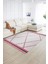 Dijital Baskılı Kaymaz Yıkanabilir Modern Desen Yolluk Mutfak Salon Halısı, N-Modern-76-Pembe, 2
