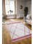 Dijital Baskılı Kaymaz Yıkanabilir Modern Desen Yolluk Mutfak Salon Halısı, N-Modern-76-Pembe, 3