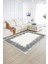 Dijital Baskılı Kaymaz Yıkanabilir Modern Desen Yolluk Mutfak Salon Halısı, N-Modern-48-Gri, 2